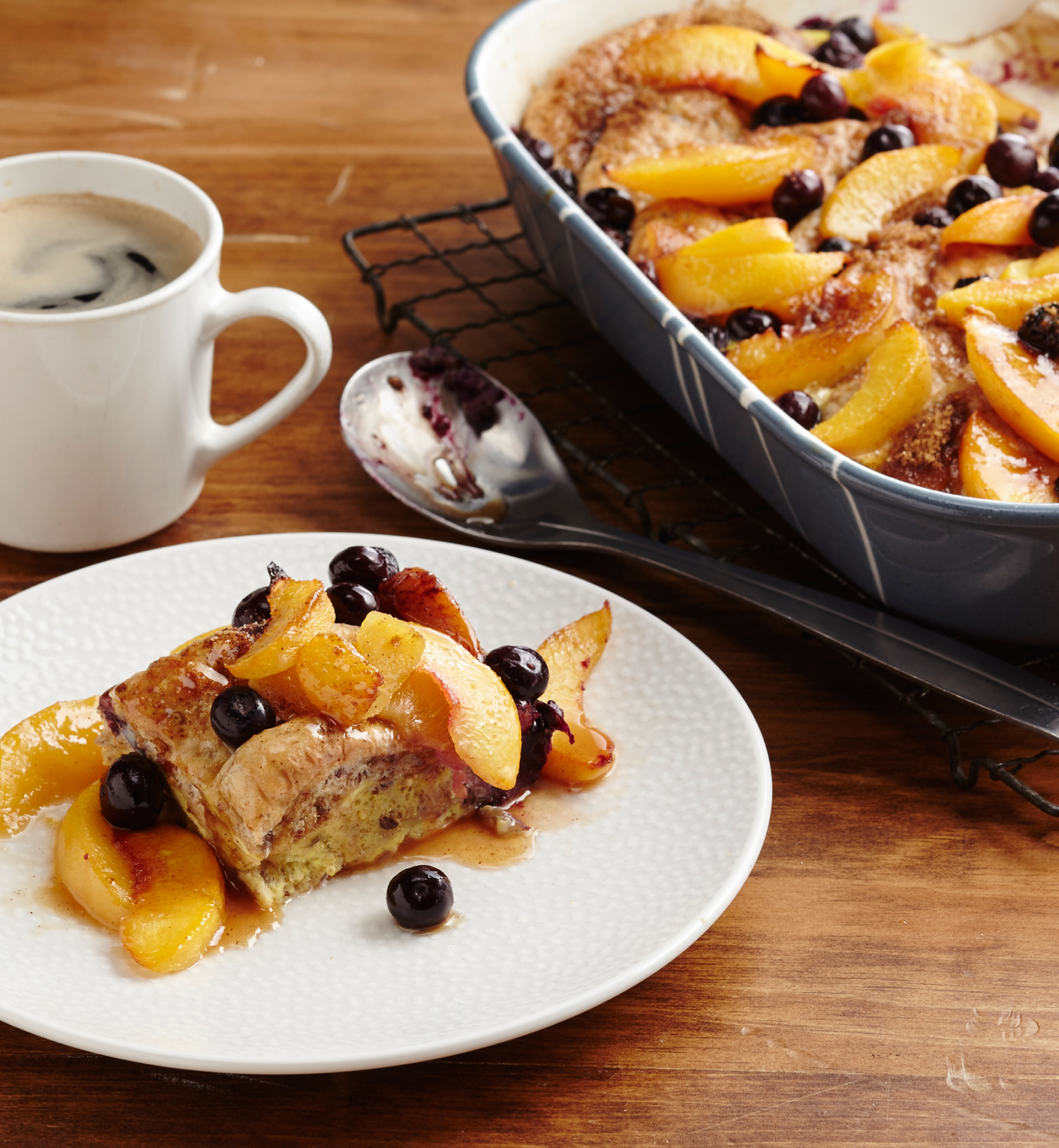 Peach and Blueberry Bake